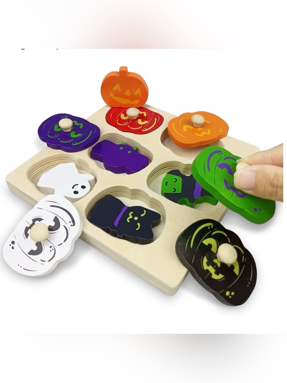 Toddler Wooden Halloween Pumpkin Puzzle
